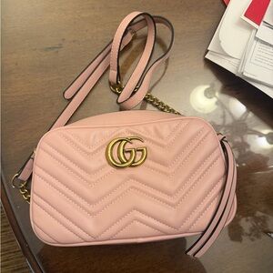 Light Pink Chevron Crossbody Bag